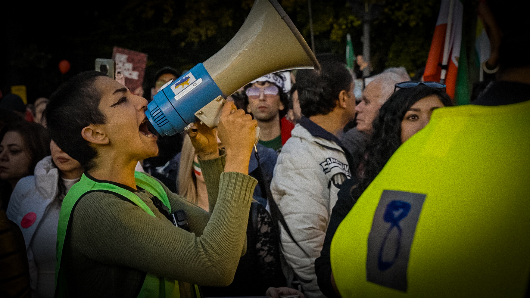 Film still from For a New Iran – Revolution in Exile
